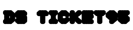 DS Ticket95 Font Image