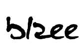 blzee Font Image