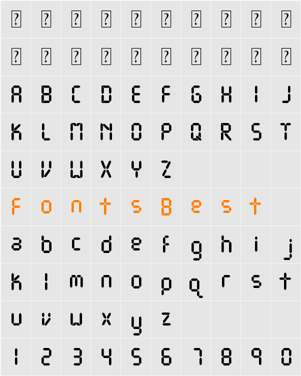 DJB Get Digital Character Map