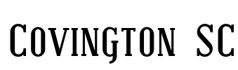 Covington SC Font Image