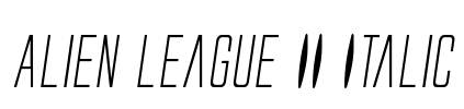 Alien League II Italic