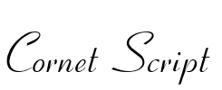 Cornet Script Font Image
