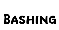 Bashing Font Image