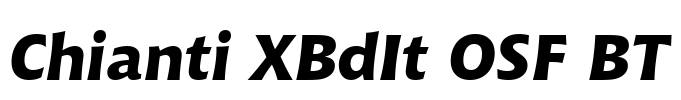 Chianti XBdIt OSF BT Font Image