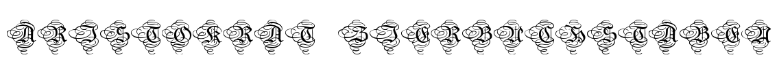 Aristokrat Zierbuchstaben Font Image