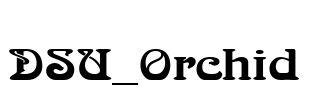 DSU_Orchid Font Image