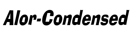 Alor-Condensed Font Image