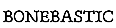 BONEBASTIC Font Image