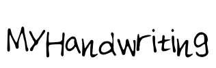 MyHandwriting Font Image
