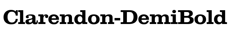 Clarendon-DemiBold Font Image