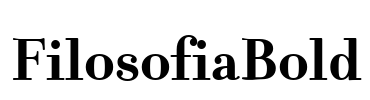 FilosofiaBold Font Image