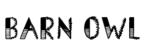 Barn Owl Font Image