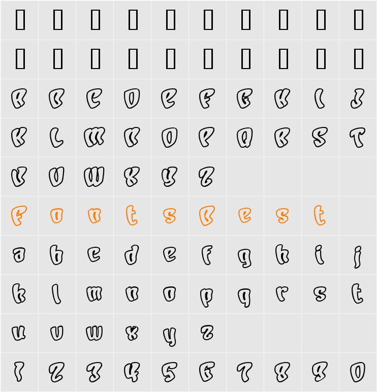 Character Character Map