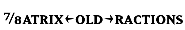 MatrixBoldFractions