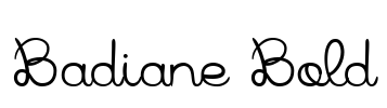 Badiane Bold Font Image
