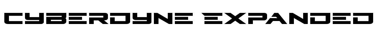 Cyberdyne Expanded Font Image