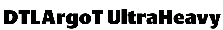 DTLArgoT UltraHeavy Font Image