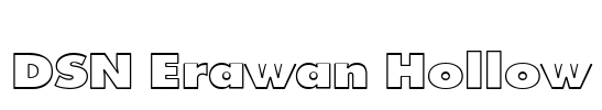 DSN Erawan Hollow Font Image