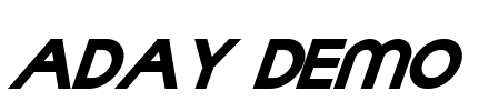 Aday Demo Font Image