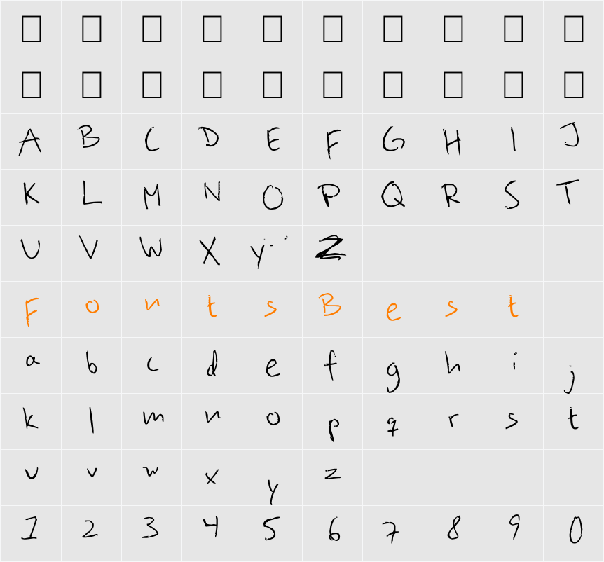 Beehives Are Sticky Character Map