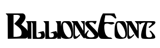 BillionsFont Font Image
