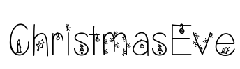 ChristmasEve Font Image