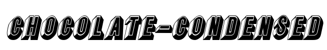 Chocolate-Condensed Font Image