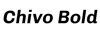 Chivo Bold Font Image