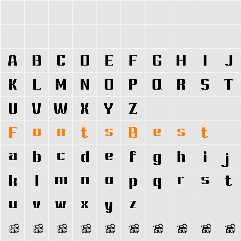 Ashety ExtBd Character Map
