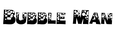 Bubble Man Font Image