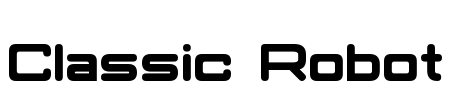 Classic Robot Font Image