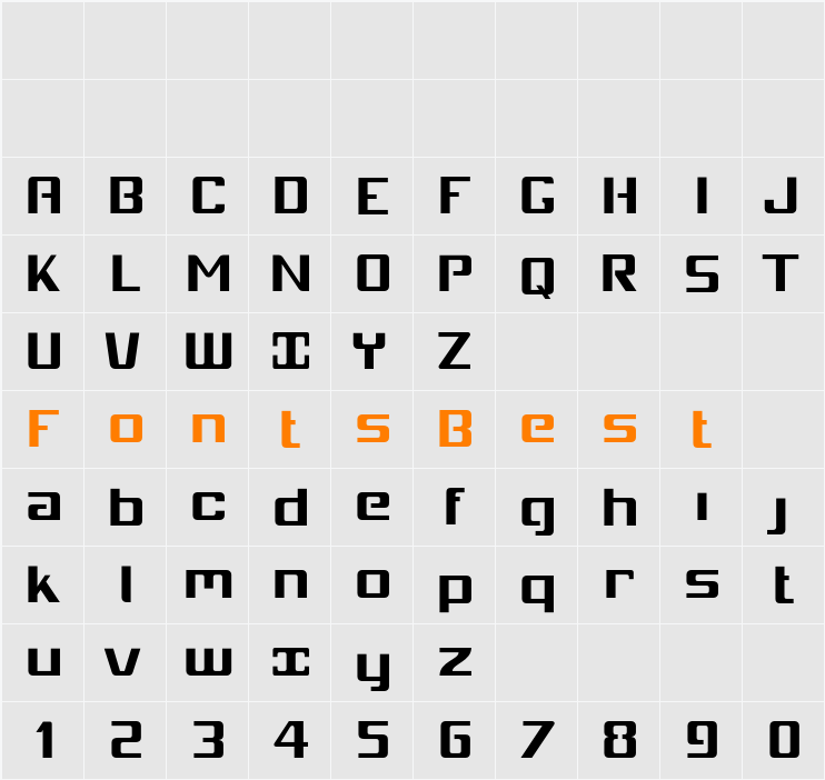 Mobitale Original Character Map