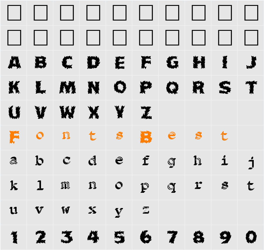 Fireball Character Map
