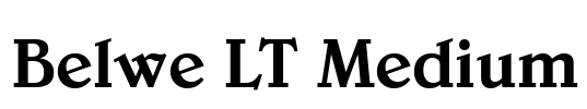 Belwe LT Medium