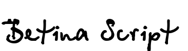 Betina Script Font Image