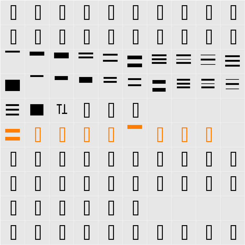 BartonLine Character Map