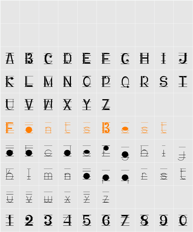 Musicografi Character Map