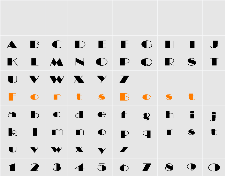 BIGCITY-Normal Extended Character Map