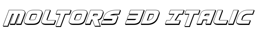 Moltors 3D Italic