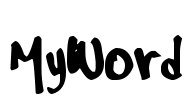 MyWord Font Image