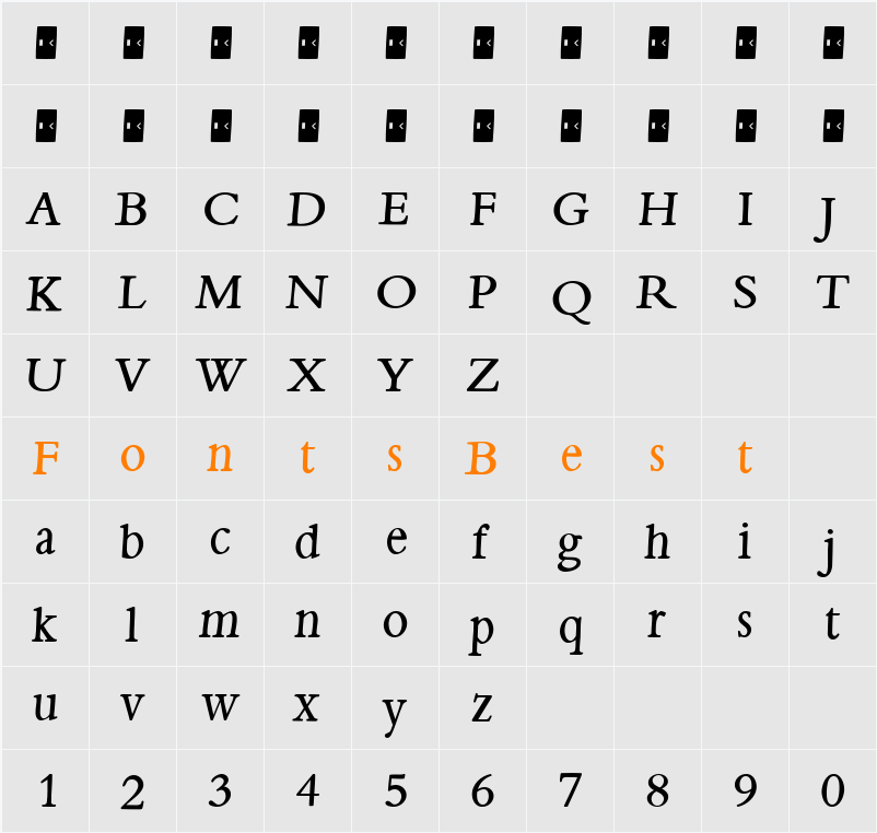 BemBolz Character Map