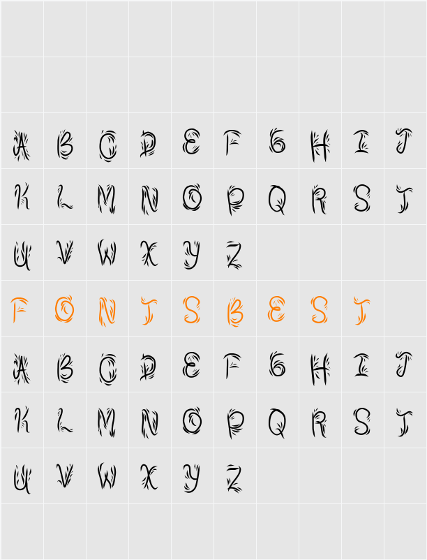 bambu Character Map
