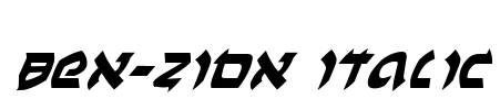 Ben-Zion Italic