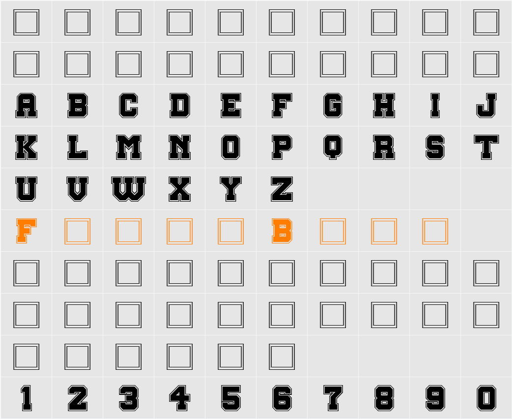 Big Campus Character Map
