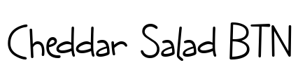 Cheddar Salad BTN Font Image