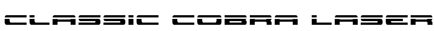 Classic Cobra Laser Font Image
