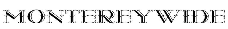 MontereyWide Font Image