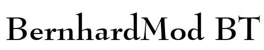 BernhardMod BT Font Image