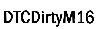 DTCDirtyM16 Font Image