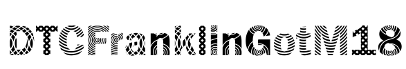 DTCFranklinGotM18 Font Image